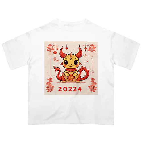 春節の幸運をもたらすドラゴン Oversized T-Shirt