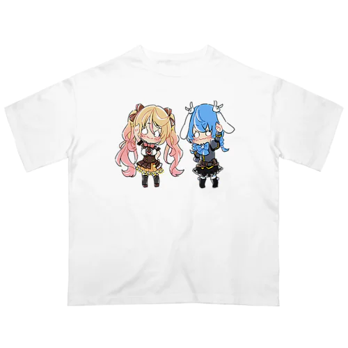 ななゆ+うさぎガンマン オーバーサイズTシャツ