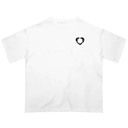 ココロのシャッター_黒 Oversized T-Shirt