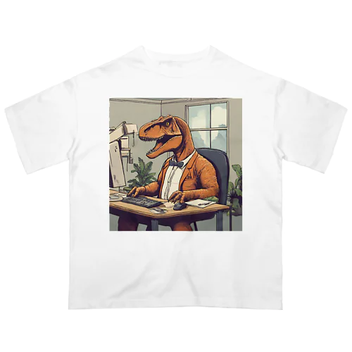 働く恐竜 オーバーサイズTシャツ