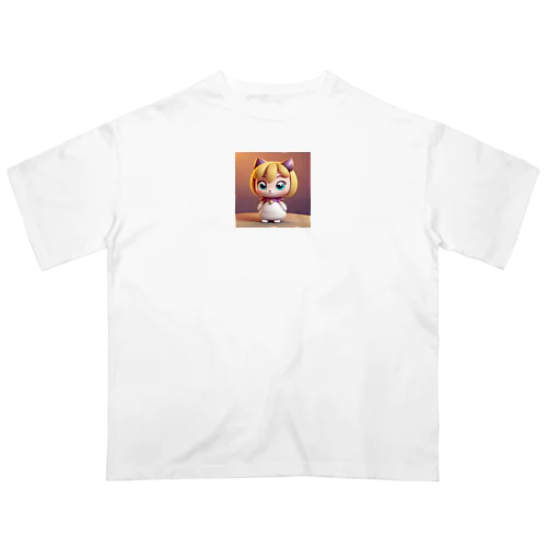 かわいい3Dキャラのグッズ Oversized T-Shirt