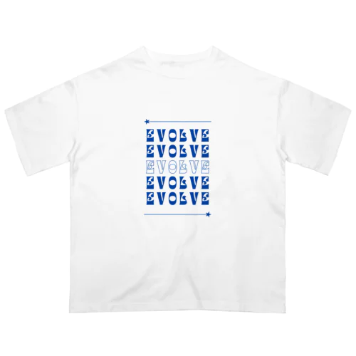 EVOLVE 進化　発展 オーバーサイズTシャツ