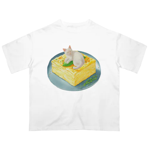 大根おろしになりきるねこ オーバーサイズTシャツ