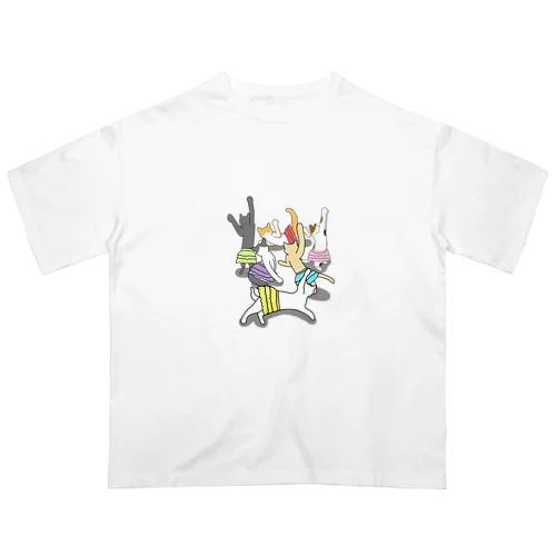 猫の舞 オーバーサイズTシャツ