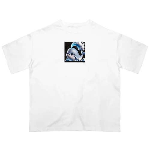 潮ふきクジラのモン太 Oversized T-Shirt