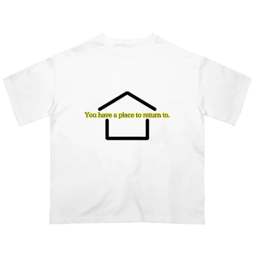 ハウスとレター Oversized T-Shirt