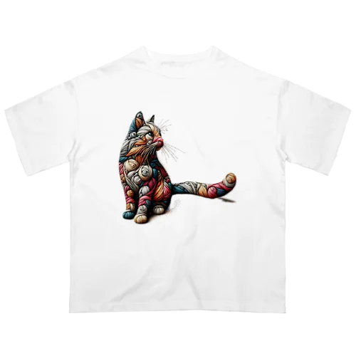 宇宙猫08 オーバーサイズTシャツ