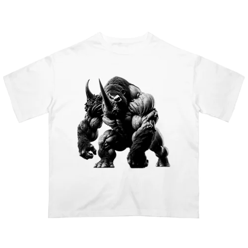 gorilla×rhinoceros=? オーバーサイズTシャツ