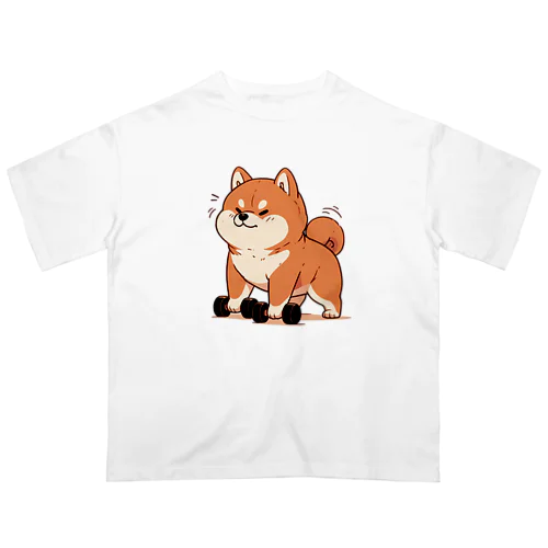 筋トレ柴犬くん オーバーサイズTシャツ