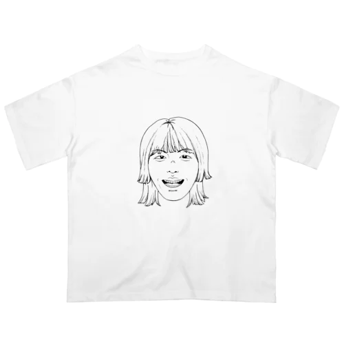 どこかにいる顔 Oversized T-Shirt