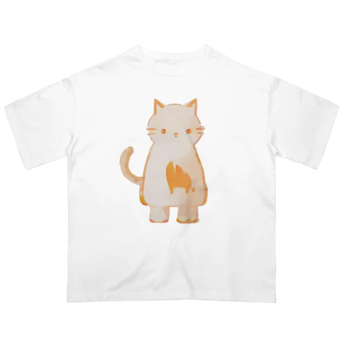 こぼしちゃったねこ オーバーサイズTシャツ