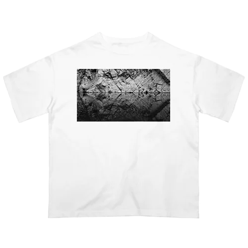 水面鏡世界Ⅰ 吉野川 オーバーサイズTシャツ