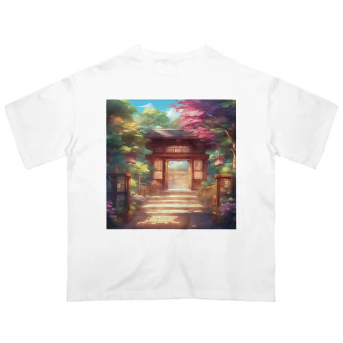 【風景】寺院 オーバーサイズTシャツ