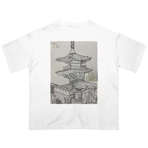 清水寺 オーバーサイズTシャツ