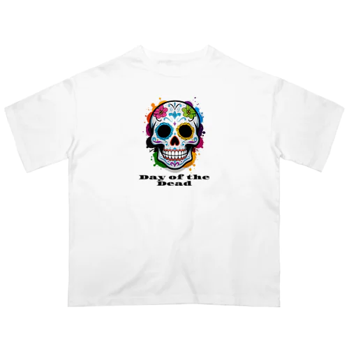 Day of the Dead スカル オーバーサイズTシャツ