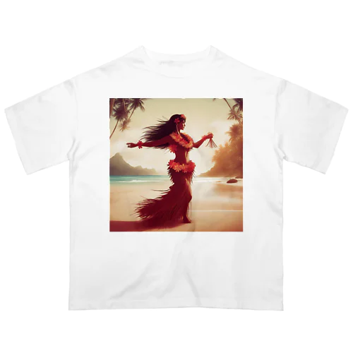 Hula Girl Oversized T-Shirt