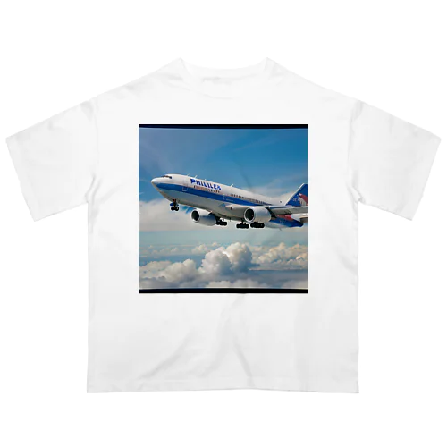 フィリピンの旅客機 Oversized T-Shirt