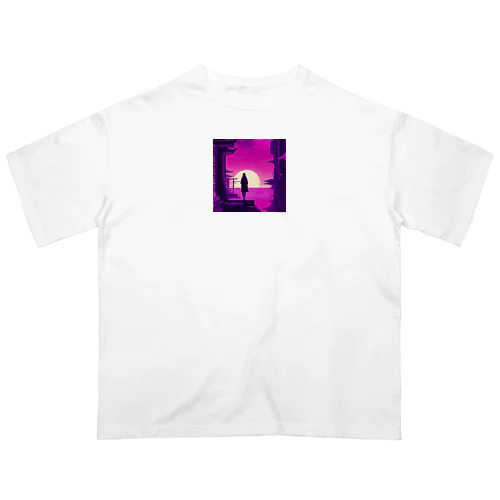 和風　サイバーパンク Oversized T-Shirt