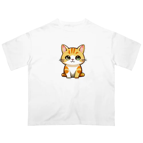 ほっこり癒し! まんまるにゃんこ オーバーサイズTシャツ