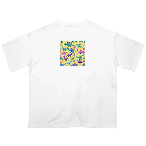 可愛い恐竜くん1号 Oversized T-Shirt