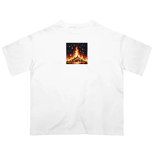 world of flames / type.1 Oversized T-Shirt