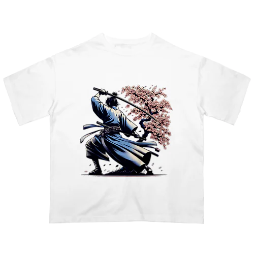 JP-beautiful samurai オーバーサイズTシャツ
