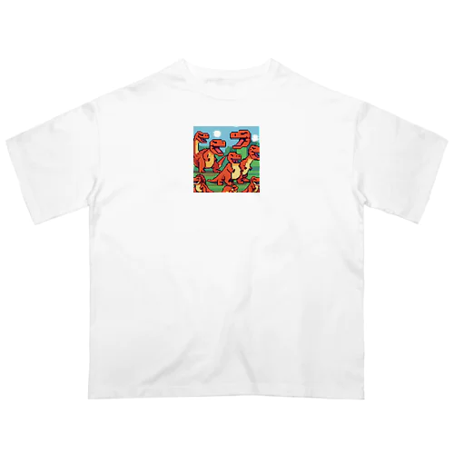 ティラノサウルス5 Oversized T-Shirt