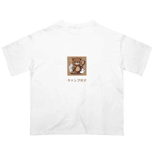 薪割りくまちゃん オーバーサイズTシャツ