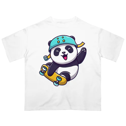 スケボーパンダ オーバーサイズTシャツ