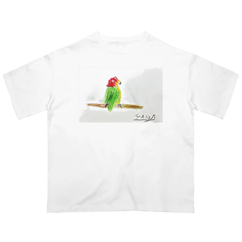 カラフル　オウム Oversized T-Shirt
