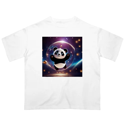 パンダ☆宇宙遊泳 Oversized T-Shirt