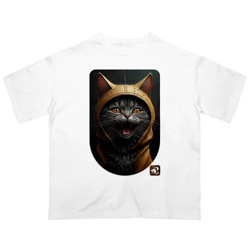 02.ねこ騎士／ねこルシエ（NekoLucier） オーバーサイズTシャツ