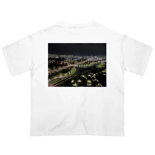 韓国の町風景 オーバーサイズTシャツ