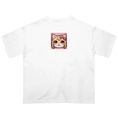 キュンキュンする猫 Oversized T-Shirt