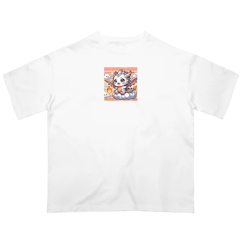 超かわいい！マスコットキャラクターのドラゴン Oversized T-Shirt