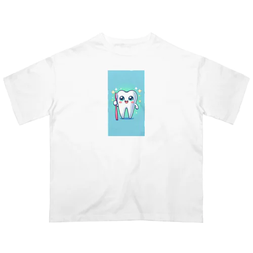 カワイイ歯のキャラクターが登場！ Oversized T-Shirt