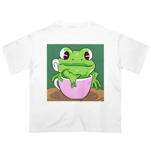 かわいい蛙くん オーバーサイズTシャツ