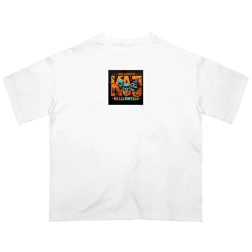 おしゃれでユニークなハロウィンの風景が広がります Oversized T-Shirt