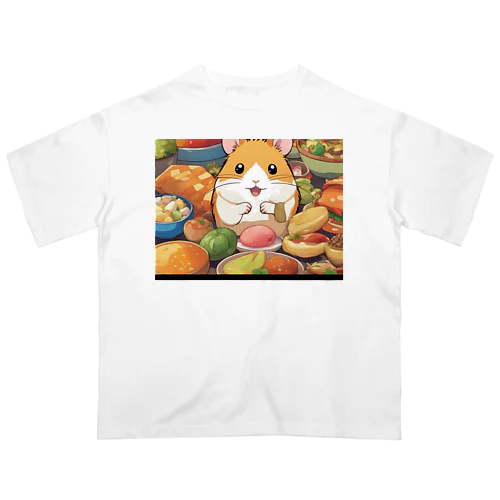 ハムスターのグルメな冒険 Oversized T-Shirt