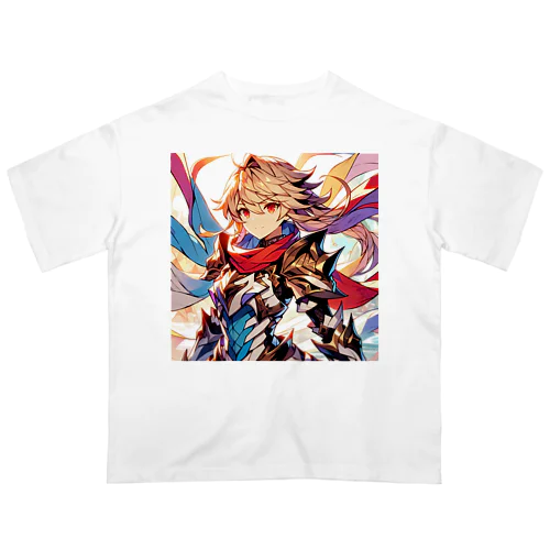 ヒーロー風なAI美女 オーバーサイズTシャツ