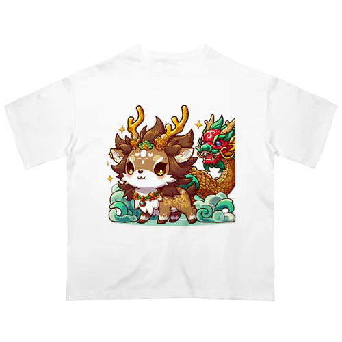 キュートな麒麟君 オーバーサイズTシャツ