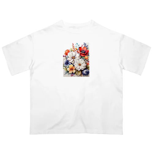 たくさんの花々を Oversized T-Shirt