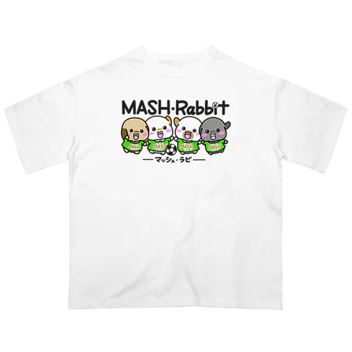 マッシュ・ラビ(黄緑・サッカー) オーバーサイズTシャツ