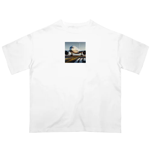 かっこいい飛行機 オーバーサイズTシャツ