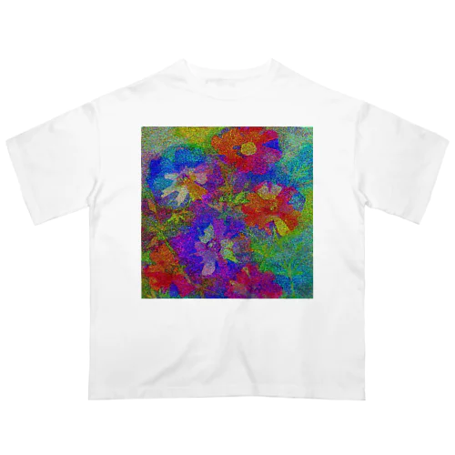 flowers オーバーサイズTシャツ