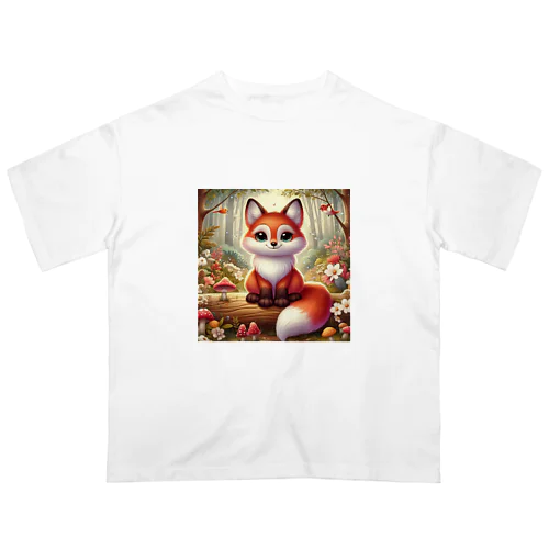 beautiful fox オーバーサイズTシャツ