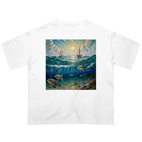 海の生き物 Oversized T-Shirt