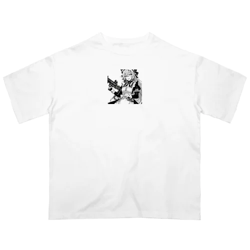 闘う猫メイド🐾1 オーバーサイズTシャツ