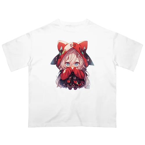 【ちびっこ】かわいい女の子 オーバーサイズTシャツ