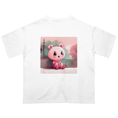 黄昏のきもかわピンク💗 オーバーサイズTシャツ